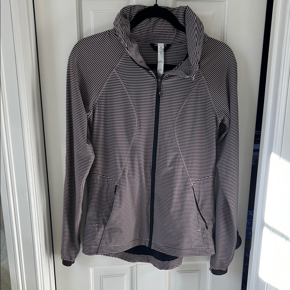 lululemon athletica Black and Purple Zip-Up Athletic Jacket